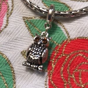 Sterling silver owl necklace